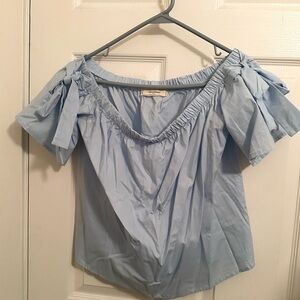 Women’s off the shoulder crop top